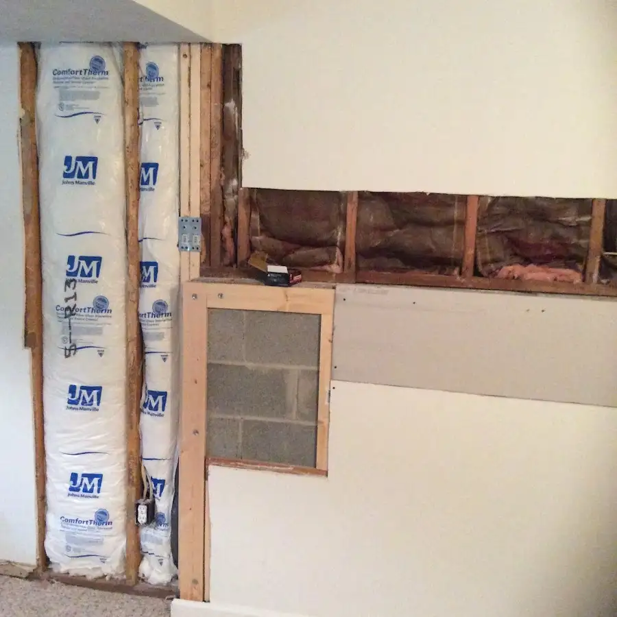 Wall insulation replacement during Contents Cleaning & Restoration in Park City